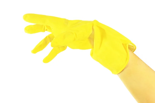 Yellow gloves — Stock Photo, Image