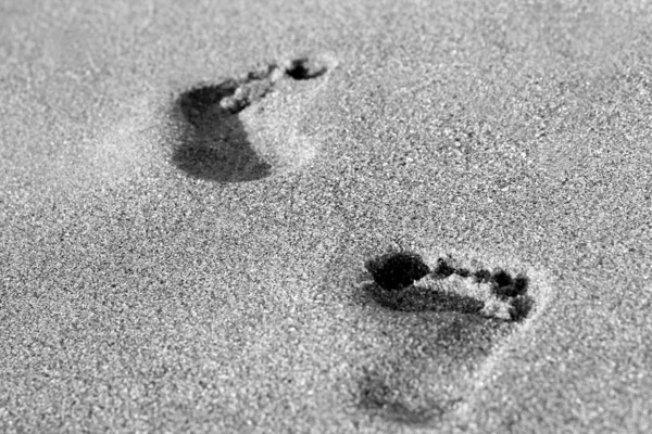 Footprints in the Sand — Stock Photo, Image