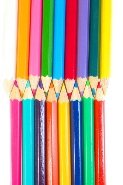 Çok renkli kurşun kalem. — Stok fotoğraf