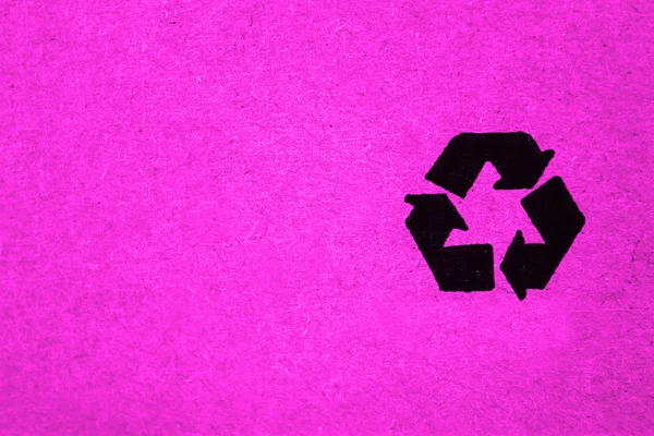 Recycling symbol on white background — Stock Photo, Image