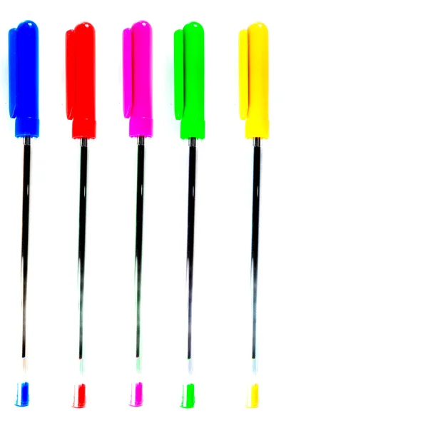 Multi-coloured felt-tip pens — Stock Photo, Image