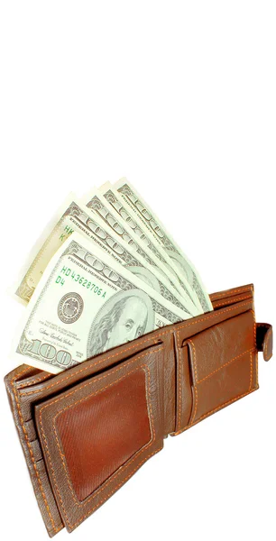 Dinheiro na sua carteira — Fotografia de Stock