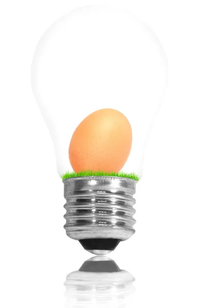 Lamp heeft idee — Stockfoto