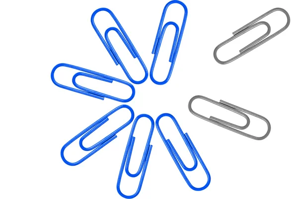 Vier paperclips — Stockfoto