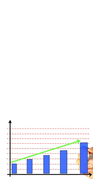 Drawing empty diagram — Stock Photo, Image