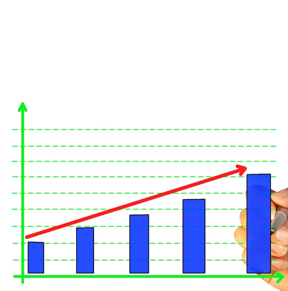 Drawing empty diagram — Stock Photo, Image