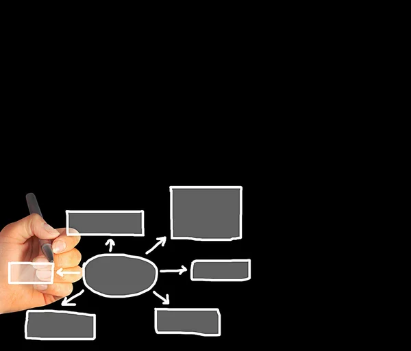 Dibujo diagrama vacío — Foto de Stock