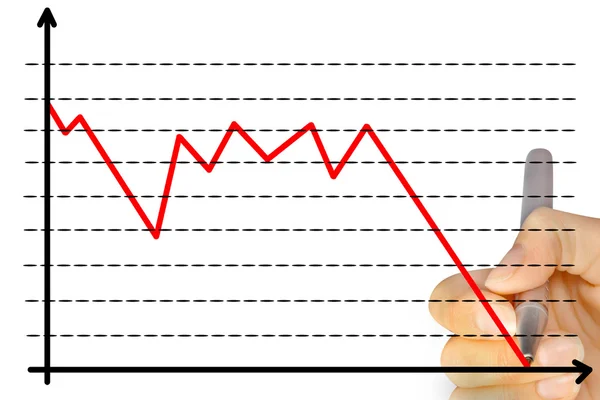 Drawing empty diagram — Stock Photo, Image