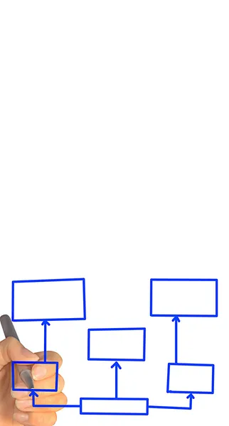 Drawing empty diagram — Stock Photo, Image