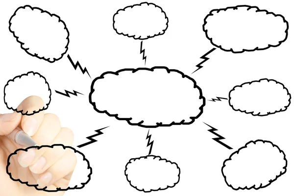 Dibujo diagrama vacío — Foto de Stock