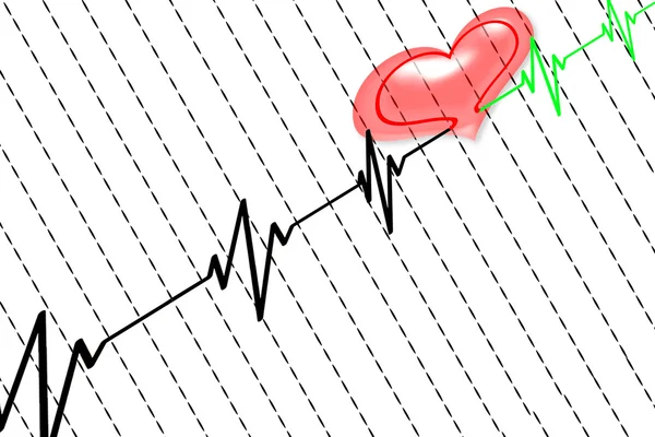 Καρδιακός ρυθμός — Φωτογραφία Αρχείου