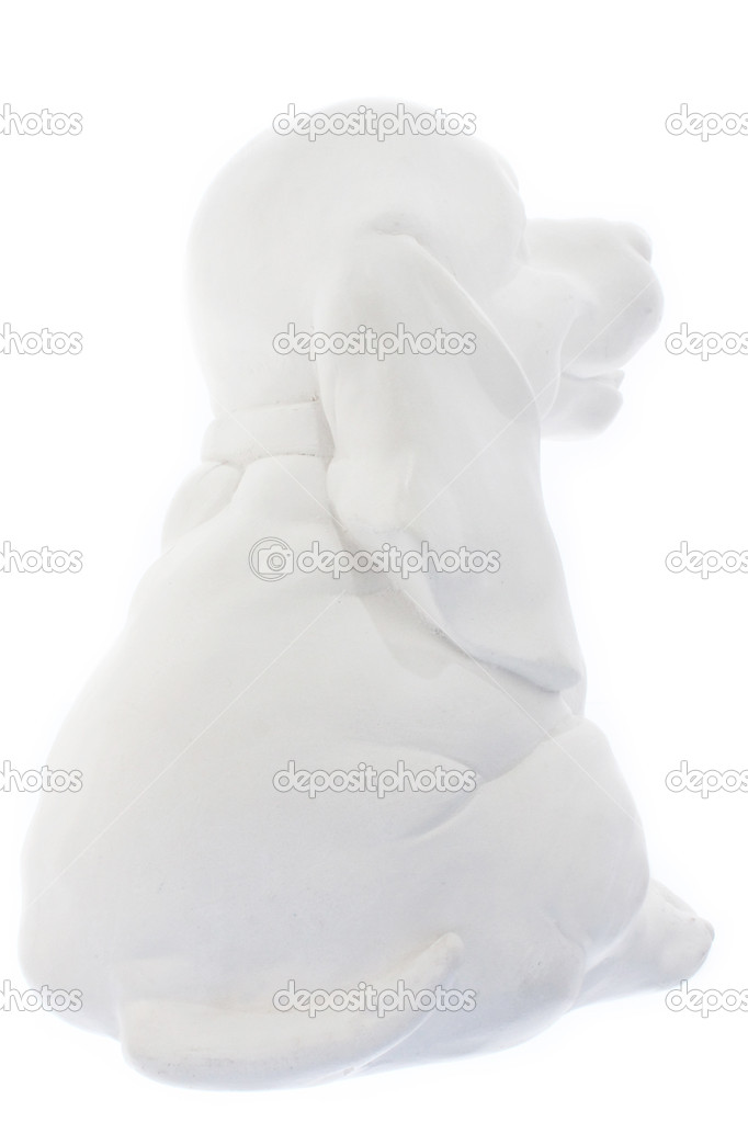 Dog Soft Toy on White Background