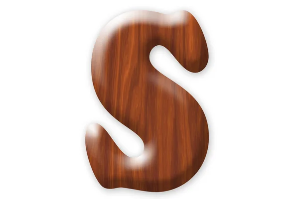 Abstrato de letra de madeira — Fotografia de Stock