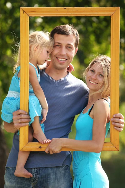 Familia en un marco —  Fotos de Stock