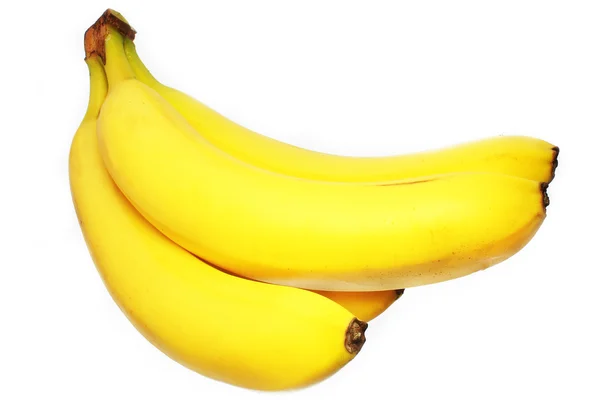 Bananen isoliert auf weißem Hintergrund — Stockfoto