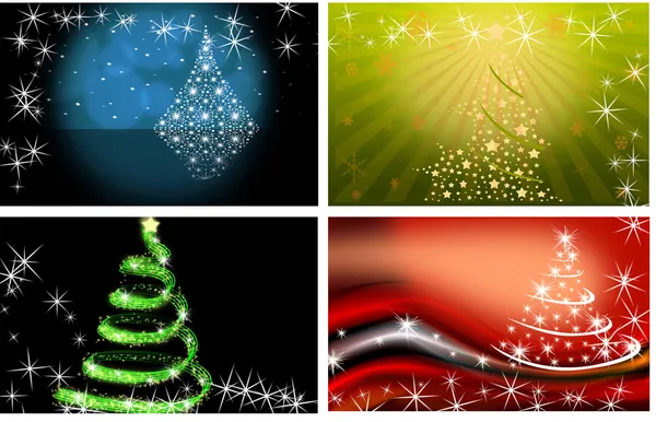 Christmas tree illustration — Stock Photo, Image