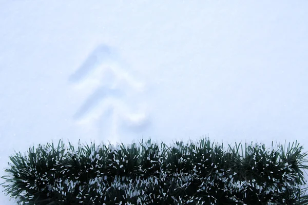 Frame in the snow — Stock Photo, Image