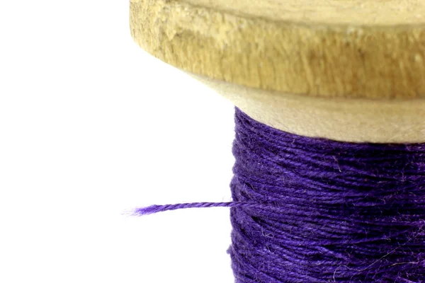 Macro needle and thread — Stock Photo, Image