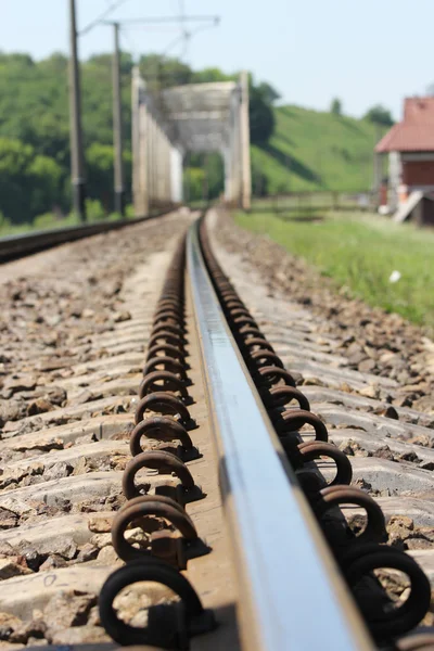 Railroad and Train — Stock Photo, Image
