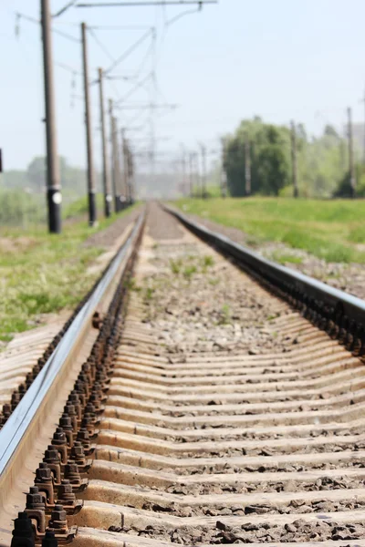 鉄道と鉄道 — ストック写真