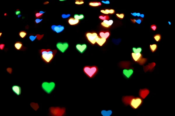 Luce del cuore dalla lampada — Foto Stock