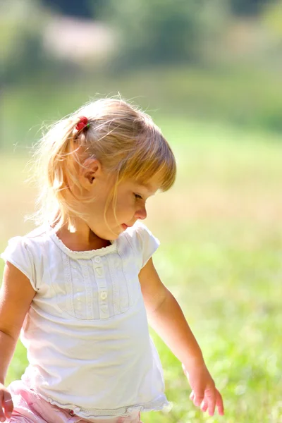 Beautiful little girl in nature, Stock Picture