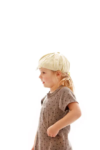 Collection of beautiful young girl on a white background — Stock Photo, Image