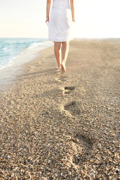 Footprints in the sand — Stock Photo, Image