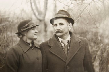 eski vintage fotoğraf çiftler aşık