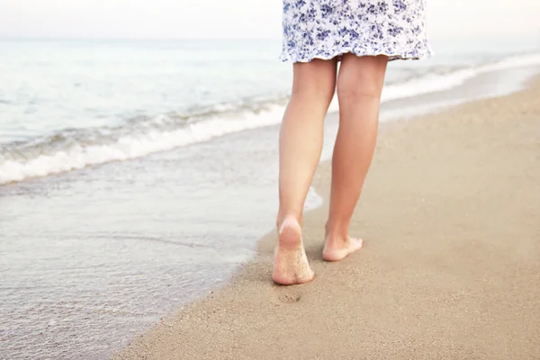 Fußabdrücke im Sand — Stockfoto