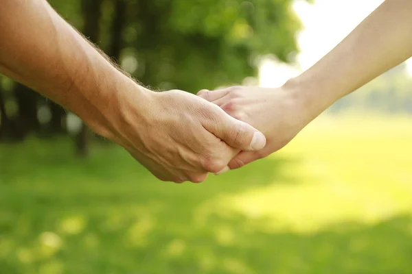 Two hands in love couple — Stock Photo, Image