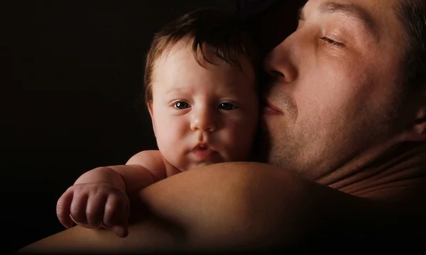 Father with a young child — Stock Photo, Image