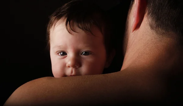 Vater mit kleinem Kind — Stockfoto