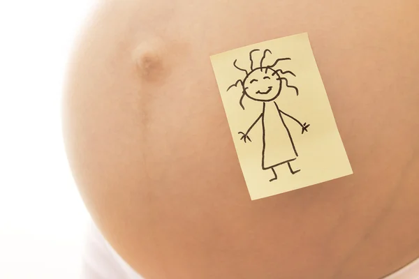 Terhes nő matricák — Stock Fotó