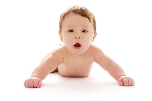 Infant baby on white background — Stock Photo, Image