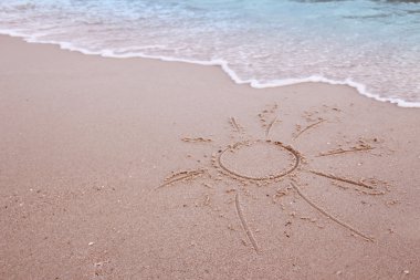 kuma çizilen güneş