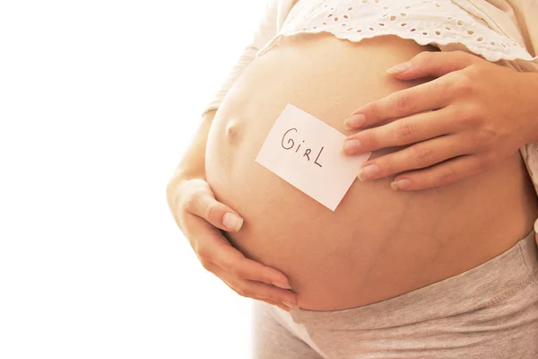 孕妇的贴纸 — 图库照片