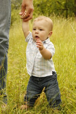 küçük çocuk ile baba
