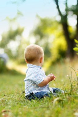 küçük çocuk yaz gün