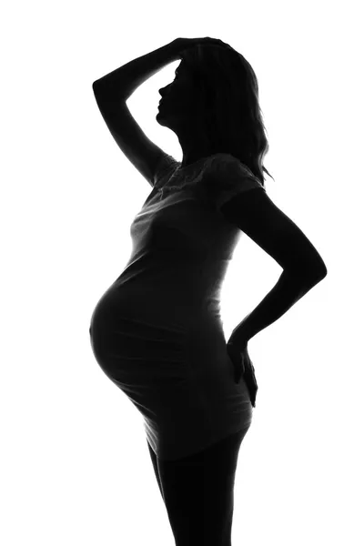 Pregnant woman silhouette Stock Photo
