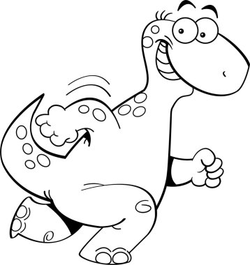 çalışan dinozor