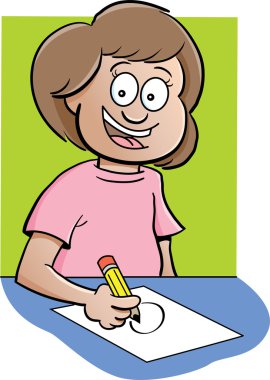 Masadaki kız.