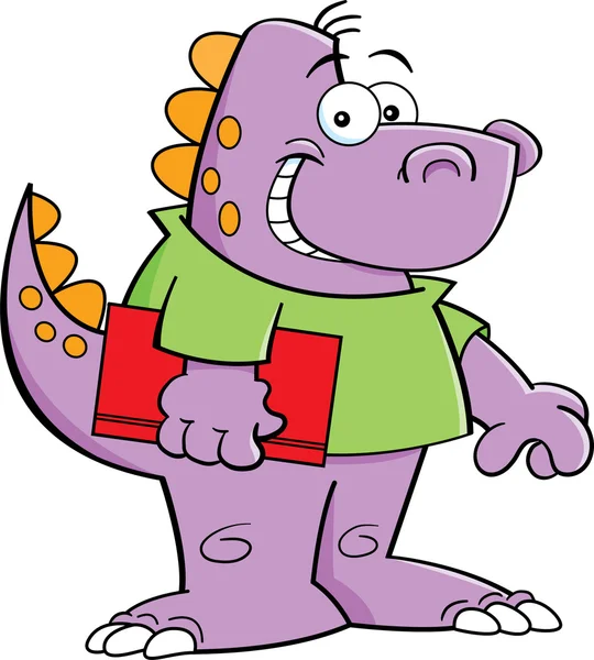 Chico dinosaurio — Vector de stock