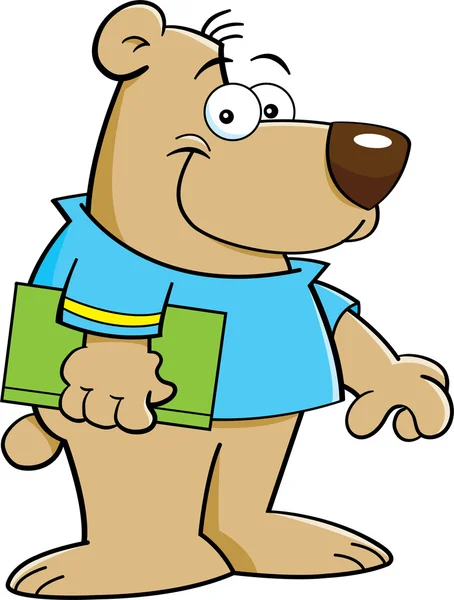 karikatür ayı kitap ile