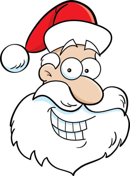 Santa Claus Head — Stock Vector