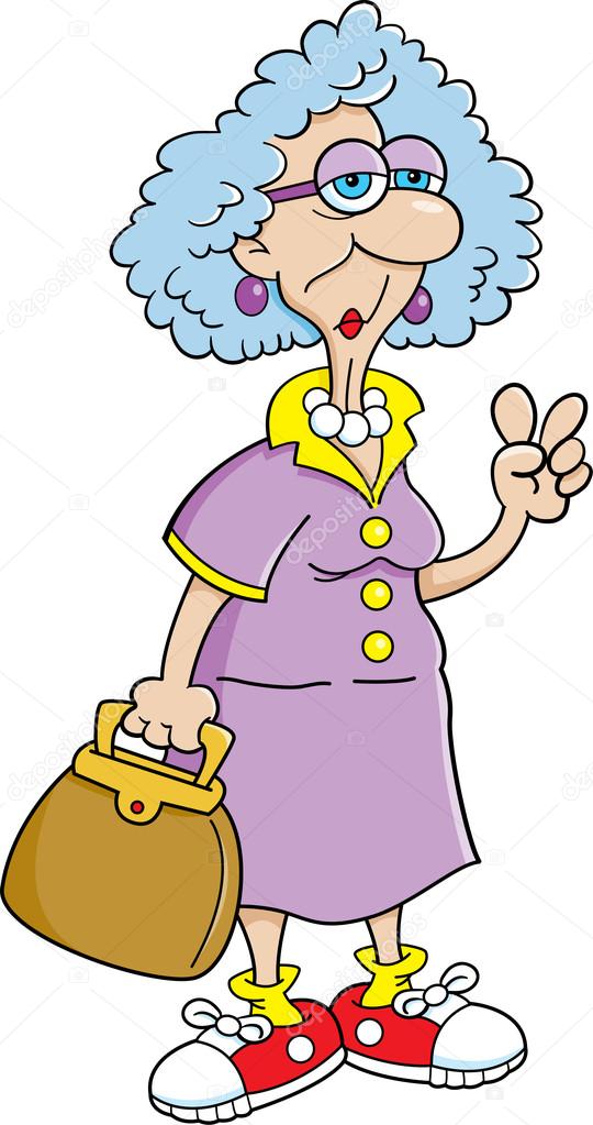 Peace sign lady Stock Vector Image by ©kenbenner 14153776