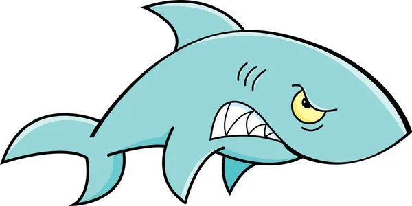 怒ってサメ — ストックベクタ