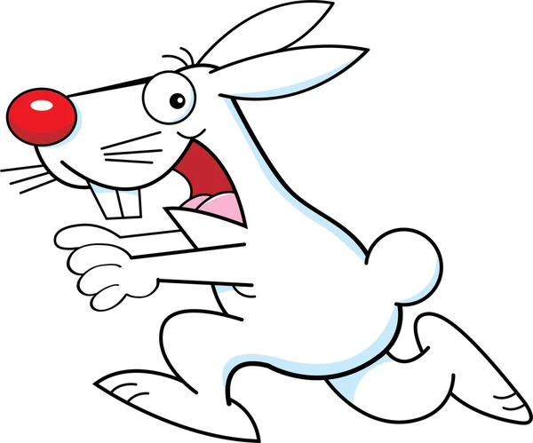 Cartoon uitgevoerd konijn — Stockvector