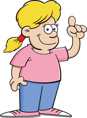 çizgi film kız bir fikir