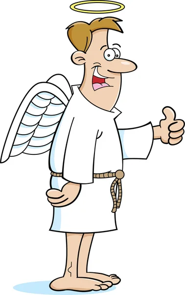 Cartoon Angel Man — Stock Vector